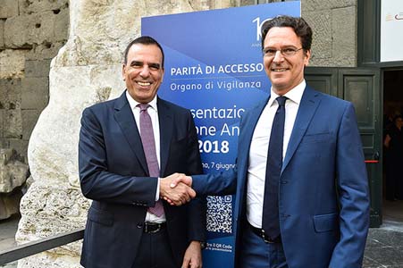 Presentazione della Relazione annuale 2018 al Tempio di Adriano
